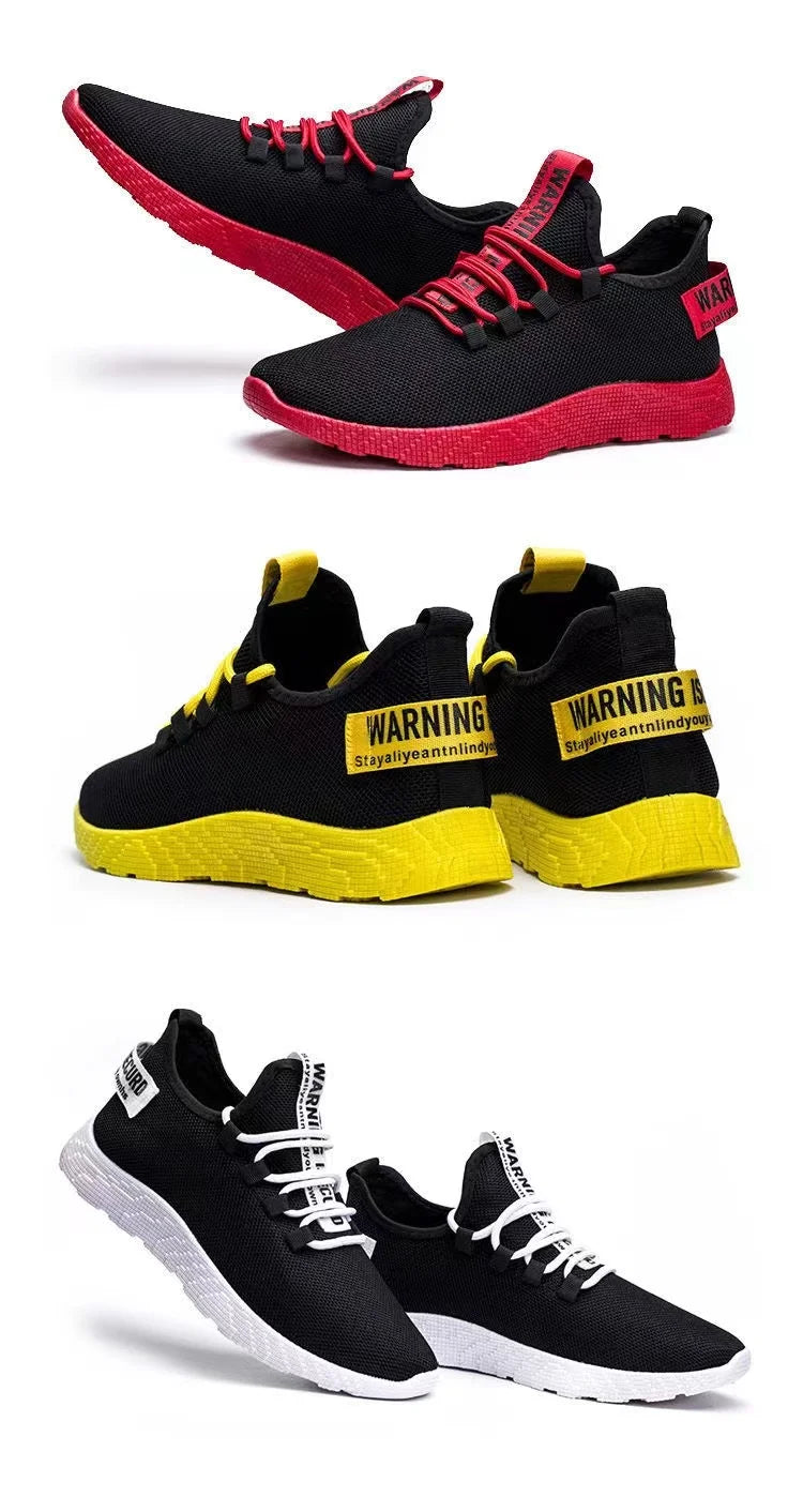 Male's sneakers casual lightweight mesh sports shoes summer men's outdoor soft sole Breathable comfort fashion tide running shoe